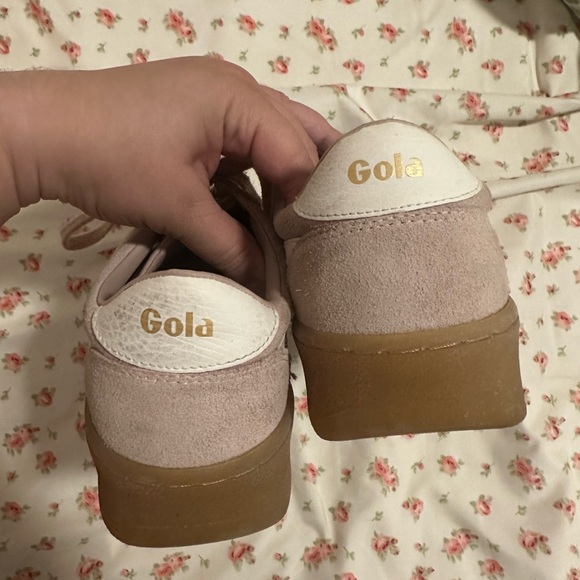 Gola Women's Light Pink Suede Grandslam Sneakers Size US 8 - Picture 6 of 8
